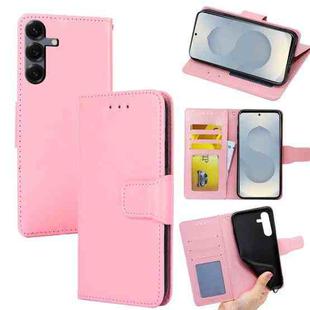 For Samsung Galaxy S25 5G Crystal Texture Leather Phone Case(Pink)