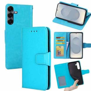 For Samsung Galaxy S25 5G Crystal Texture Leather Phone Case(Sky Blue)