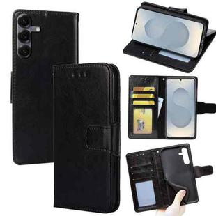 For Samsung Galaxy S25 5G Crystal Texture Leather Phone Case(Black)