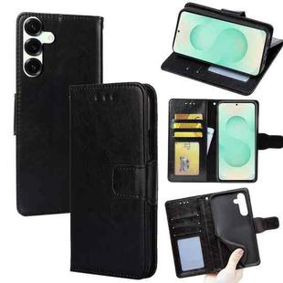 For Samsung Galaxy S25+ 5G Crystal Texture Leather Phone Case(Black)