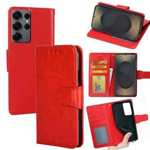 For Samsung Galaxy S25 Ultra 5G Crystal Texture Leather Phone Case(Red)