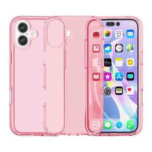 For iPhone 17 Shockproof Terminator Glitter Powder Phone Case(Transparent Pink)