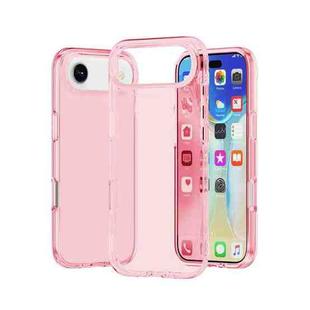 For iPhone 17 Air Shockproof Terminator Glitter Powder Phone Case(Transparent Pink)