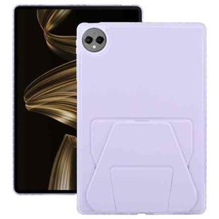 For Huawei MatePad Pro 12.2 2024 Folding Magnetic Holder Acrylic Leather Back Tablet Case(Purple)