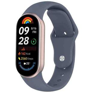 For Xiaomi Smart Band 10 / 9 / 8 Reverse Buckle Silicone Watch Band(Blue)