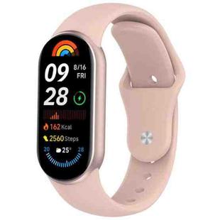 For Xiaomi Smart Band 10 / 9 / 8 Reverse Buckle Silicone Watch Band(Pink)