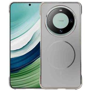 For Huawei Mate 60 Electroplating Frameless Frosted Anti-Glare PC MagSafe Phone Case(Titanium Gray)