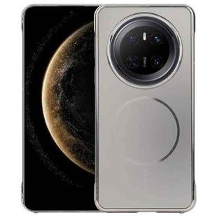 For Huawei Mate 70 Electroplating Frameless Frosted Anti-Glare PC MagSafe Phone Case(Titanium Gray)