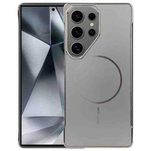 For Samsung Galaxy S25 Ultra 5G Electroplating Frameless Frosted Anti-Glare PC MagSafe Phone Case(Titanium Gray)