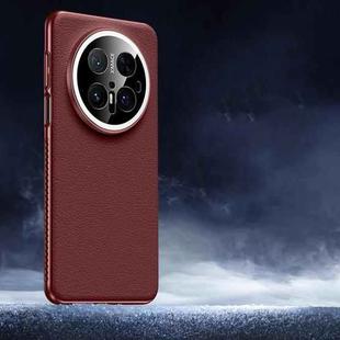 For Huawei Mate 70 Pro / 70 Pro+ Soft Armor Cooling Plain Leather Hybrid PC Phone Case(Red)