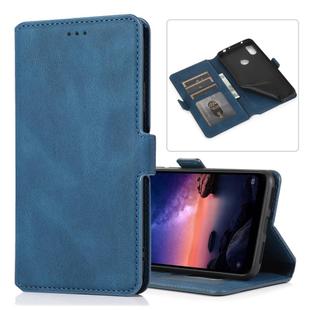 For Xiaomi Redmi Note 6 Retro Magnetic Closing Clasp Horizontal Flip Leather Case with Holder & Card Slots & Photo Frame & Wallet(Blue)
