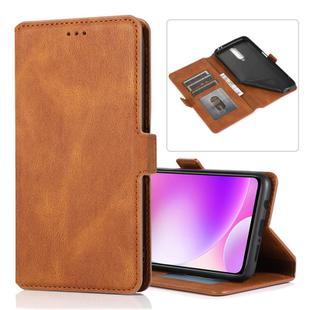 For Xiaomi Redmi K30 Retro Magnetic Closing Clasp Horizontal Flip Leather Case with Holder & Card Slots & Photo Frame & Wallet(Brown)