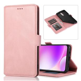 For Xiaomi Redmi K30 Retro Magnetic Closing Clasp Horizontal Flip Leather Case with Holder & Card Slots & Photo Frame & Wallet(Rose Gold)