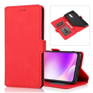 For Xiaomi Redmi K30 Retro Magnetic Closing Clasp Horizontal Flip Leather Case with Holder & Card Slots & Photo Frame & Wallet(Red)