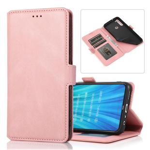 For Xiaomi Redmi Note 8 Retro Magnetic Closing Clasp Horizontal Flip Leather Case with Holder & Card Slots & Photo Frame & Wallet(Rose Gold)