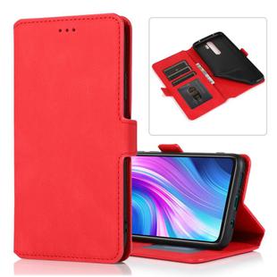 For Xiaomi Redmi Note 8 Pro Retro Magnetic Closing Clasp Horizontal Flip Leather Case with Holder & Card Slots & Photo Frame & Wallet(Red)