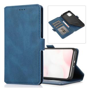 For Xiaomi Mi 10 Lite Retro Magnetic Closing Clasp Horizontal Flip Leather Case with Holder & Card Slots & Photo Frame & Wallet(Blue)