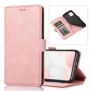 For Xiaomi Mi 10 Lite Retro Magnetic Closing Clasp Horizontal Flip Leather Case with Holder & Card Slots & Photo Frame & Wallet(Rose Gold)
