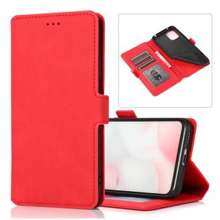 For Xiaomi Mi 10 Lite Retro Magnetic Closing Clasp Horizontal Flip Leather Case with Holder & Card Slots & Photo Frame & Wallet(Red)