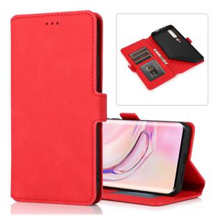 For Xiaomi Mi 10 Pro Retro Magnetic Closing Clasp Horizontal Flip Leather Case with Holder & Card Slots & Photo Frame & Wallet(Red)