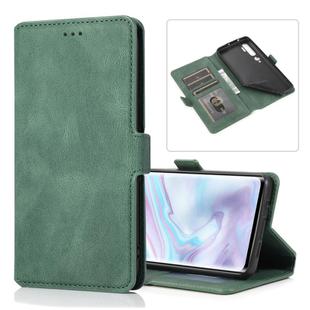 For Xiaomi Mi Note 10 Pro Retro Magnetic Closing Clasp Horizontal Flip Leather Case with Holder & Card Slots & Photo Frame & Wallet(Dark Green)