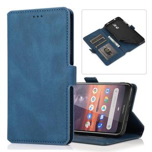 For Nokia 3.2 Retro Magnetic Closing Clasp Horizontal Flip Leather Case with Holder & Card Slots & Photo Frame & Wallet(Blue)