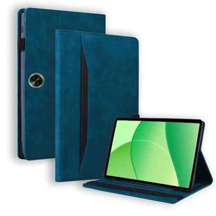 For OPPO Pad SE 11 2025 Splicing Shockproof Leather Tablet Case(Blue)