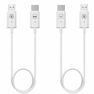 Measy AM18051 HDMI Wireless Transmitter Receiver Screen Mirroring Cable(White)