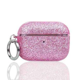 For AirPods Pro 2 Electroplating Glitter Powder Wireless Earphone Protective Case(Pink)