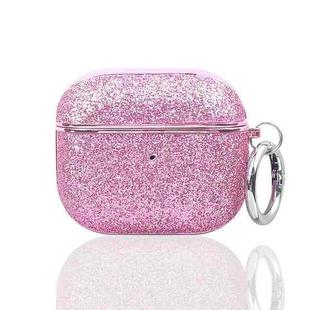 For AirPods 3 Electroplating Glitter Powder Wireless Earphone Protective Case(Pink)