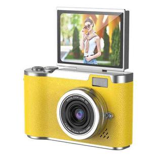 LK007 2.4 inch HD CCD Camera Retro Kids Camera(Yellow)