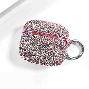 For AirPods 4 Electroplating Glitter Diamond Wireless Earphone Protective Case(Pink)