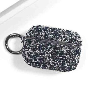 For AirPods Pro 2 Electroplating Glitter Diamond Wireless Earphone Protective Case(Dark Blue)
