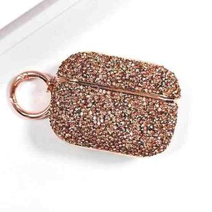 For AirPods Pro 2 Electroplating Glitter Diamond Wireless Earphone Protective Case(Rose Gold)