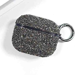 For AirPods 3 Electroplating Glitter Diamond Wireless Earphone Protective Case(Black)