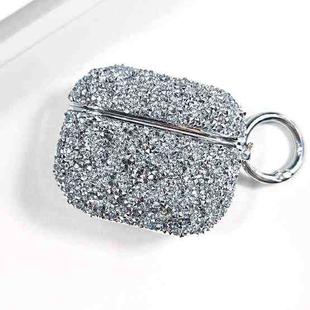 For AirPods 3 Electroplating Glitter Diamond Wireless Earphone Protective Case(Silver)