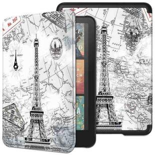 For Amazon Kindle 12th Gen 2024 Custer Texture Painted Voltage Leather Smart Tablet Case(Retro Tower)