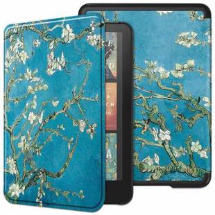 For Amazon Kindle 12th Gen 2024 Custer Texture Painted Voltage Leather Smart Tablet Case(Apricot Blossom)