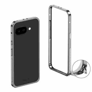For Google Pixel 9a Metal Frame Heat Dissipation Phone Case(Gray)