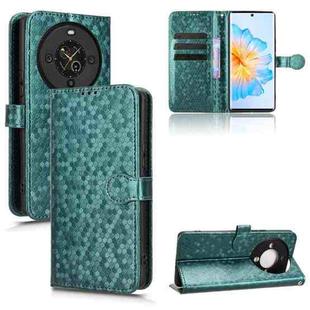 For Fossibot S3 Pro Honeycomb Dot Texture Leather Phone Case(Green)