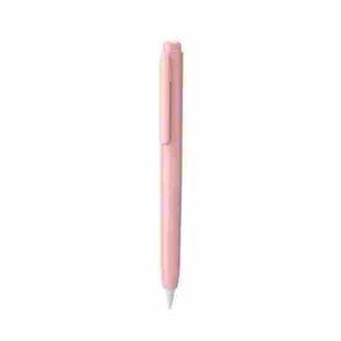 For Apple Pencil USB-C Retractable Silicone Protective Stylus Pen Case(Pink)