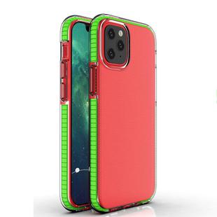 For iPhone 12 mini TPU Double-color Shockproof Protective Case(Fresh Green)