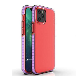 For iPhone 12 mini TPU Double-color Shockproof Protective Case(Light Purple)