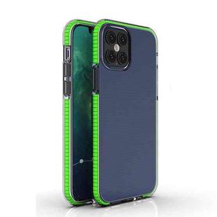 For iPhone 12 / 12 Pro TPU Double-color Shockproof Protective Case(Fresh Green)