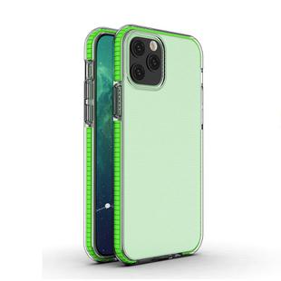 For iPhone 12 / 12 Pro TPU Double-color Shockproof Protective Case(Fresh Green)