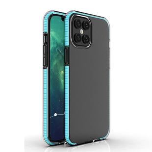 For iPhone 12 Pro Max TPU Double-color Shockproof Protective Case(Sky Blue)