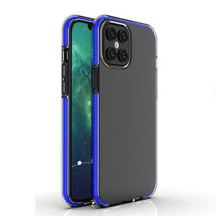 For iPhone 12 Pro Max TPU Double-color Shockproof Protective Case(Blue)