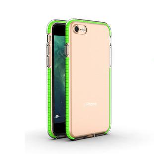 For iPhone 8 & 7 TPU Double-color Shockproof Protective Case(Fresh Green)