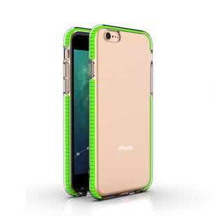 For iPhone 6 TPU Double-color Shockproof Protective Case(Fresh Green)