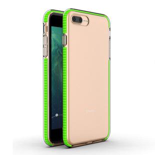 For iPhone 8 Plus & 7 Plus TPU Double-color Shockproof Protective Case(Fresh Green)